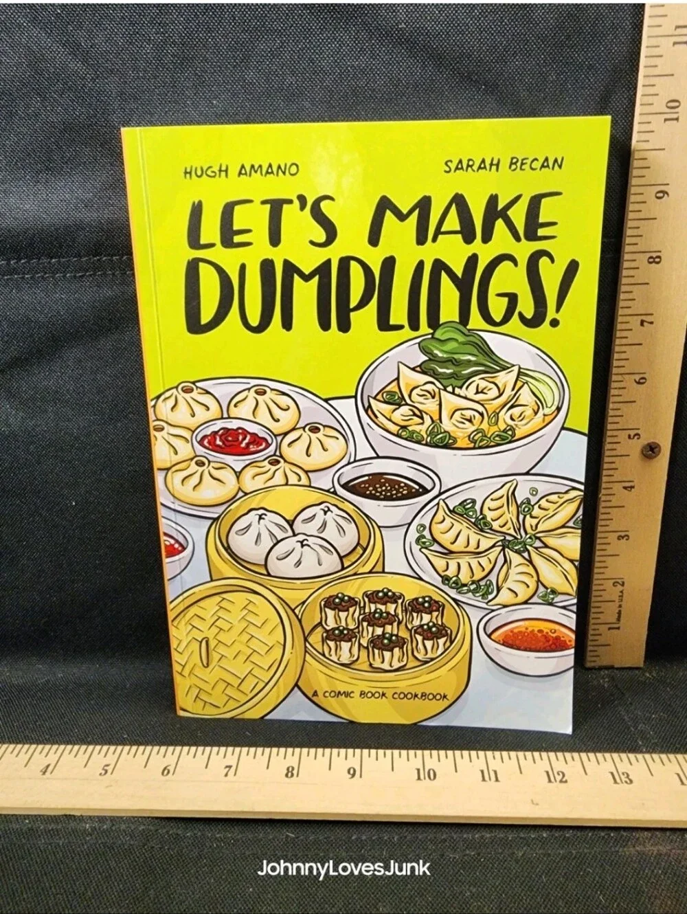 Let's Make Dumplings Cartoon Style Cookbook Complete Used